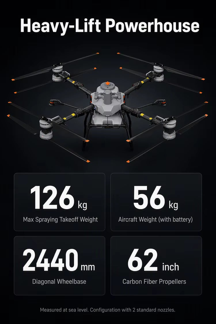 Agras T70P Agricultural Drone 50L Spray 100L Spread 70KG RTK GPS UAV
