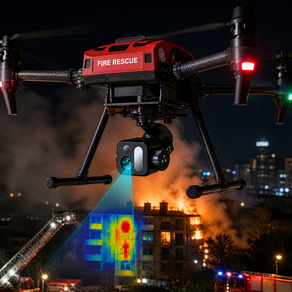 SGU-HS2-M0 50MP Thermal UAV Gimbal with Laser Rangefinder