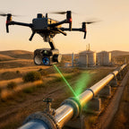 LGU-M1 Laser Methane Detection UAV Gimbal with 40× Zoom & Thermal Imaging