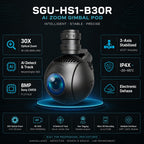 SGU-HS1-B30R 30x Optical Zoom 4K AI Tracking 3-Axis Drone Gimbal Pod