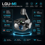 LGU-M1 Laser Methane Detection UAV Gimbal with 40× Zoom & Thermal Imaging