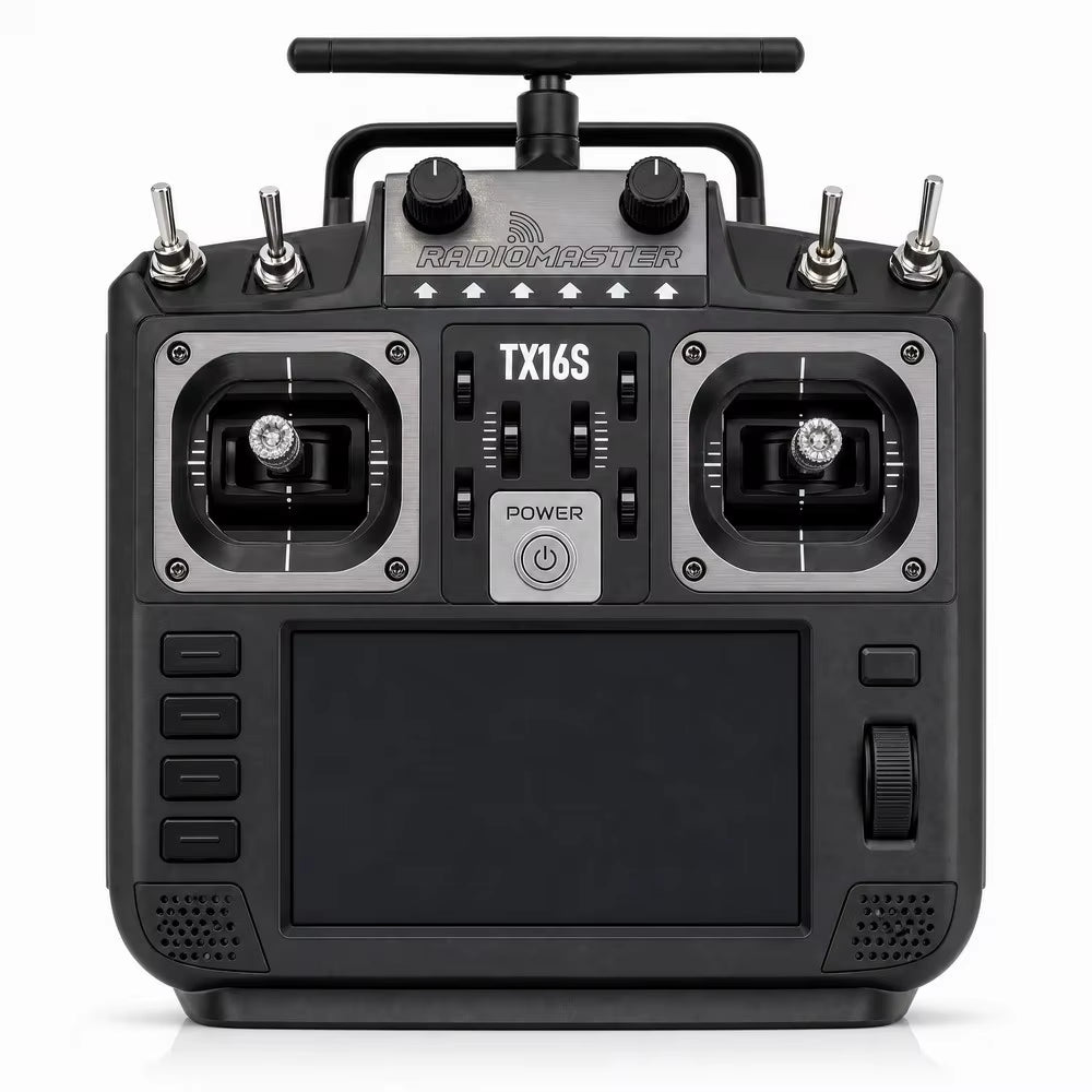 Transmisor de control remoto de 16 canales TX16S de código abierto con pantalla táctil de 4,3 pulgadas y cardán con sensor Hall.