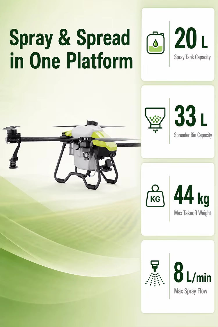 NV20 Heavy-Lift Agricultural Drone Airframe Kit