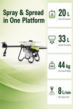 NV20 Heavy-Lift Agricultural Drone Airframe Kit