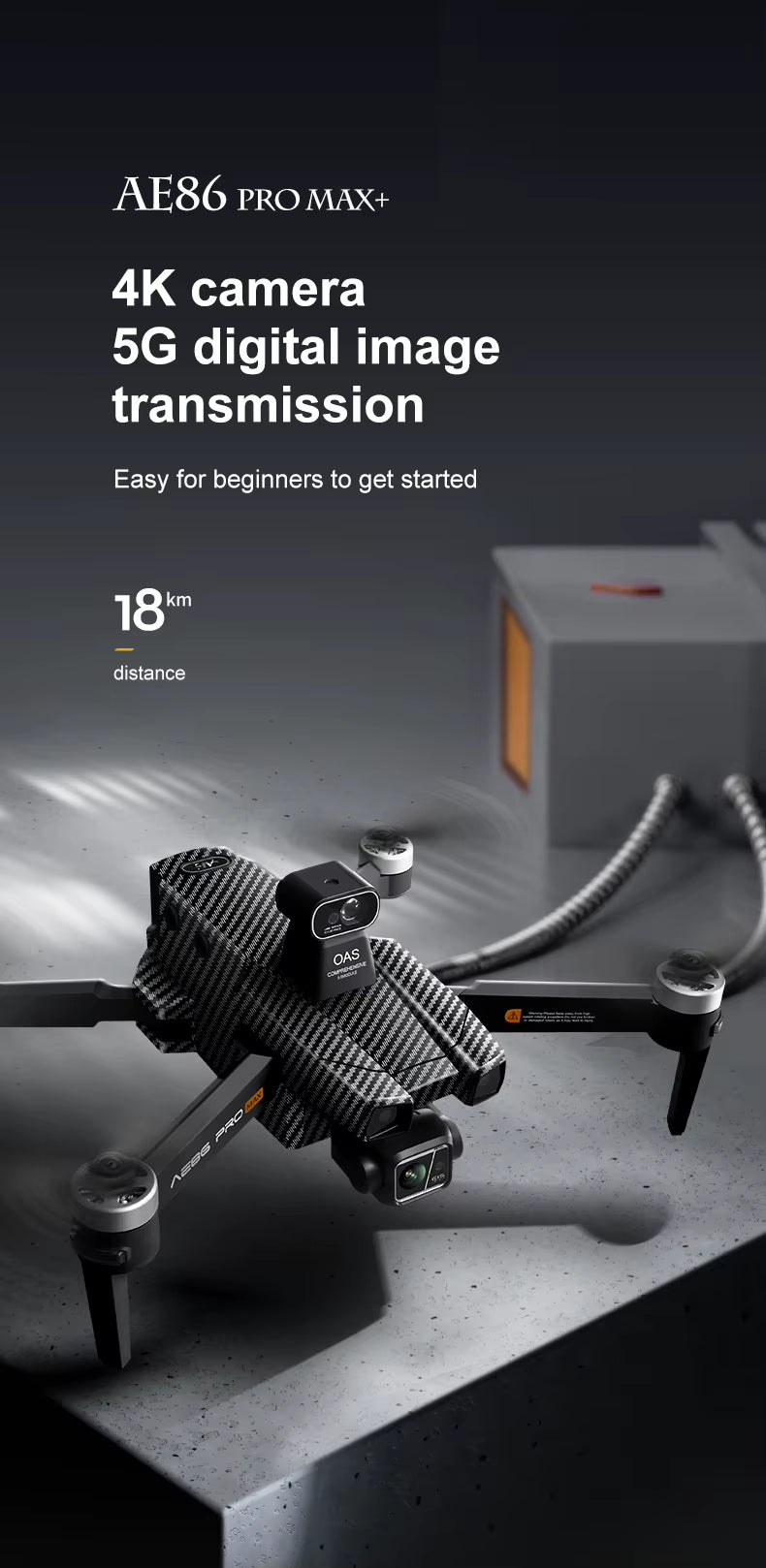 AE86 Pro Max Carbon Fiber Quadcopter