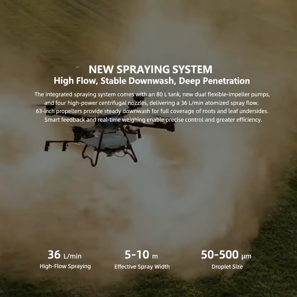 Dron agrícola de esparcimiento de fertilizante Z80