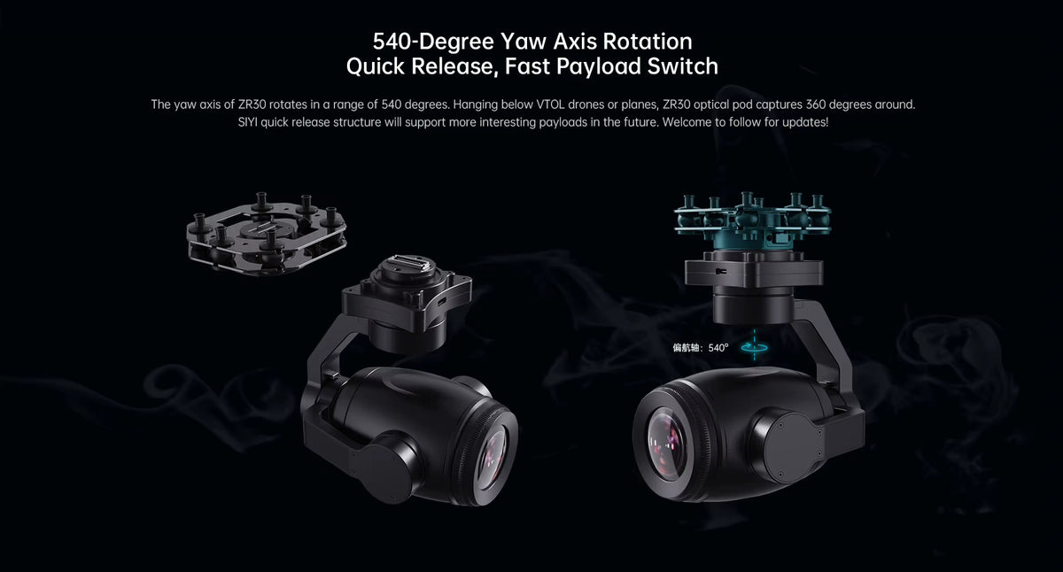 ZR30 4K 30X Hybrid Zoom Gimbal Camera