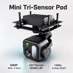 Mini Tri-Sensor Gimbal Pod 50MP Wide