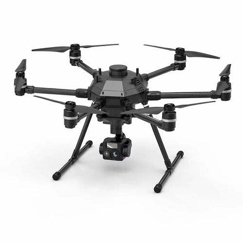 3-axis gimbal camera equipped with a 1080p CMOS sensor, 16-bit color depth, 115° wide-angle lens, and MicroSD card support
