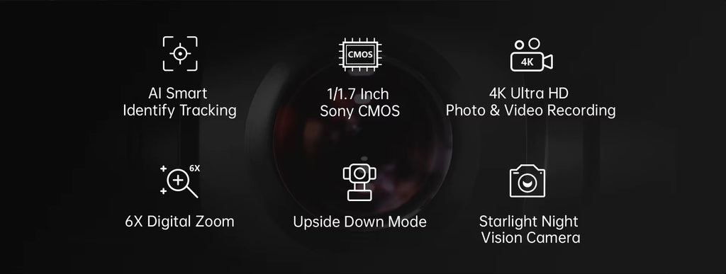 A8 mini 4K AI Mini Zoom Gimbal Camera