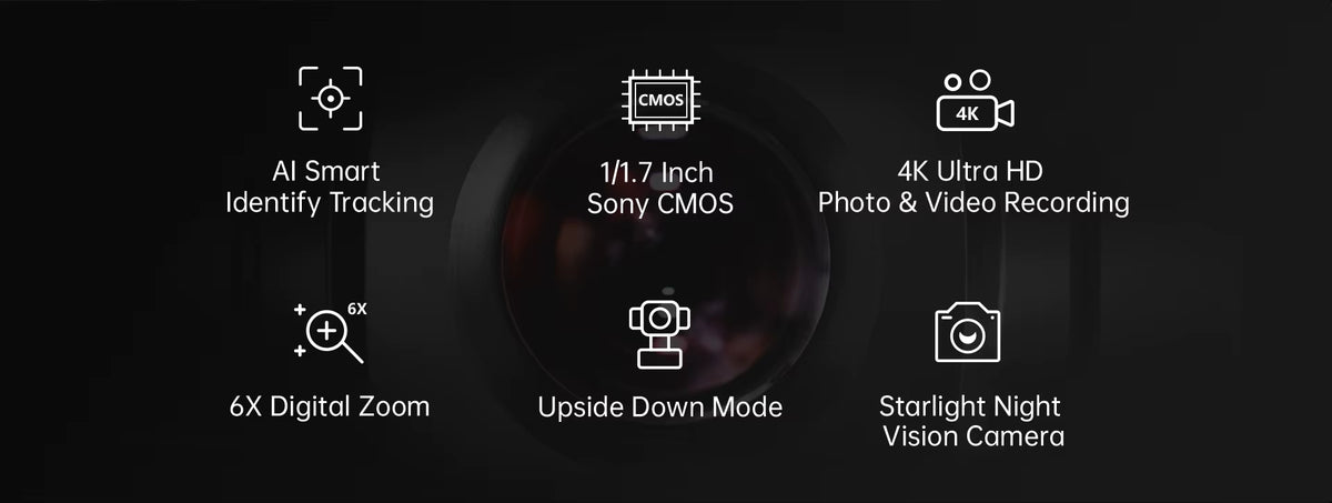 A8 mini 4K AI Mini Zoom Gimbal Camera