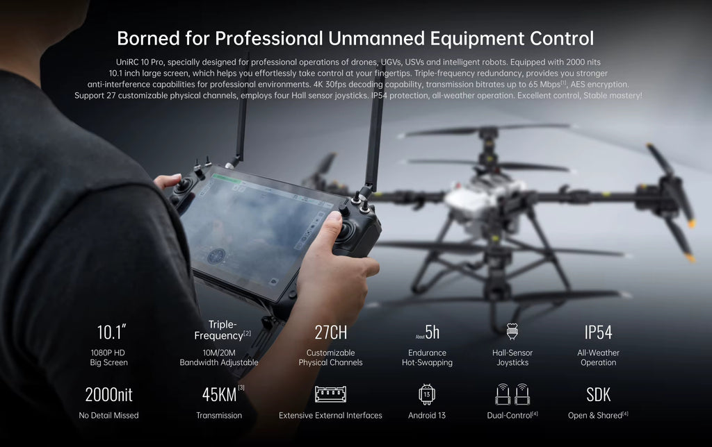 UniRC 10 Pro Professional drone remote controller
