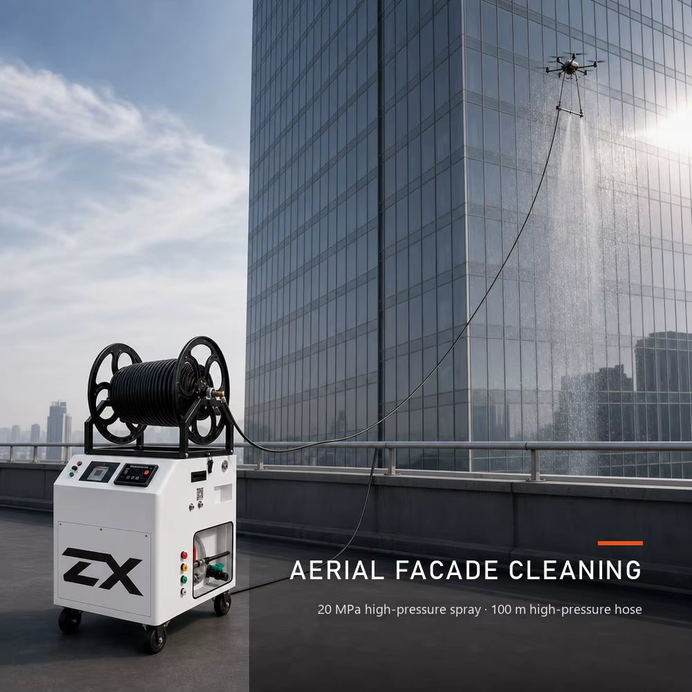 Aerial cleaning system for DJI M400 drones