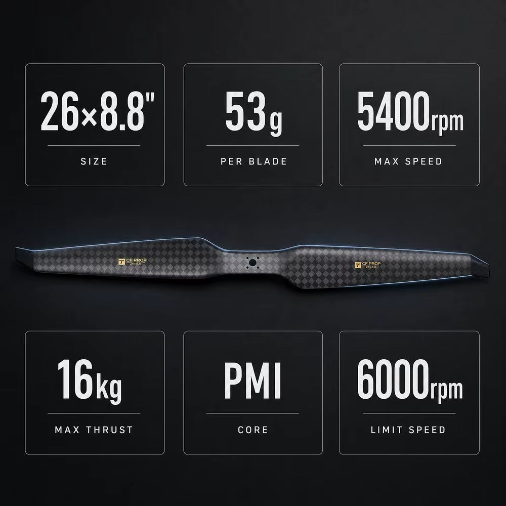 T-motor HEP-L 26x8.8 Carbon Fiber Propeller (26-inch)