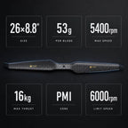T-motor HEP-L 26x8.8 Carbon Fiber Propeller (26-inch)