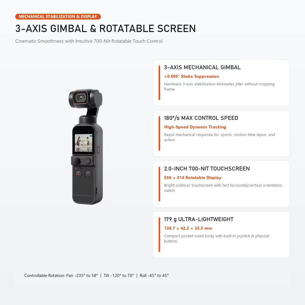 Osmo Pocket 3 1 Inch CMOS Pocket Gimbal Camera