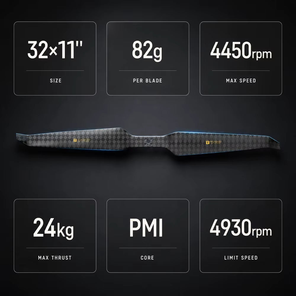 T-motor HEP-L 32x11 Carbon Fiber Propeller (32-inch)