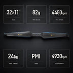 T-motor HEP-L 32x11 Carbon Fiber Propeller (32-inch)