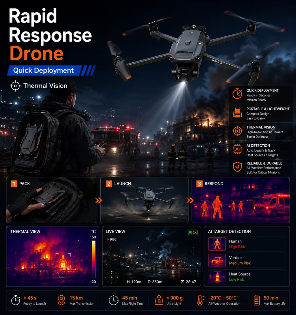 MAVIC 3TA Rapid Response Thermal Drone