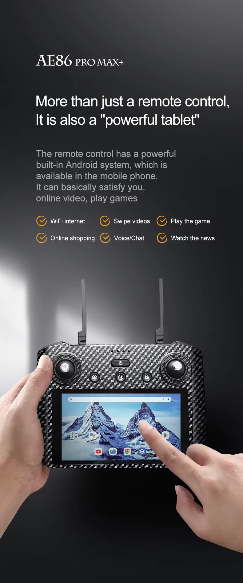 AE86 Pro Max Carbon Fiber Quadcopter