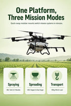Dron agrícola de esparcimiento de fertilizante Z80
