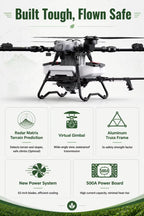 Dron agrícola de esparcimiento de fertilizante Z80
