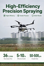 Dron agrícola de esparcimiento de fertilizante Z80