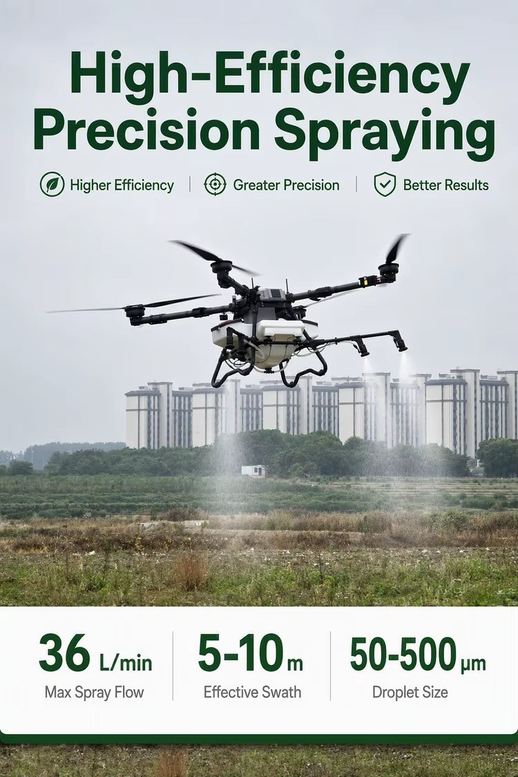 Dron agrícola de esparcimiento de fertilizante Z80
