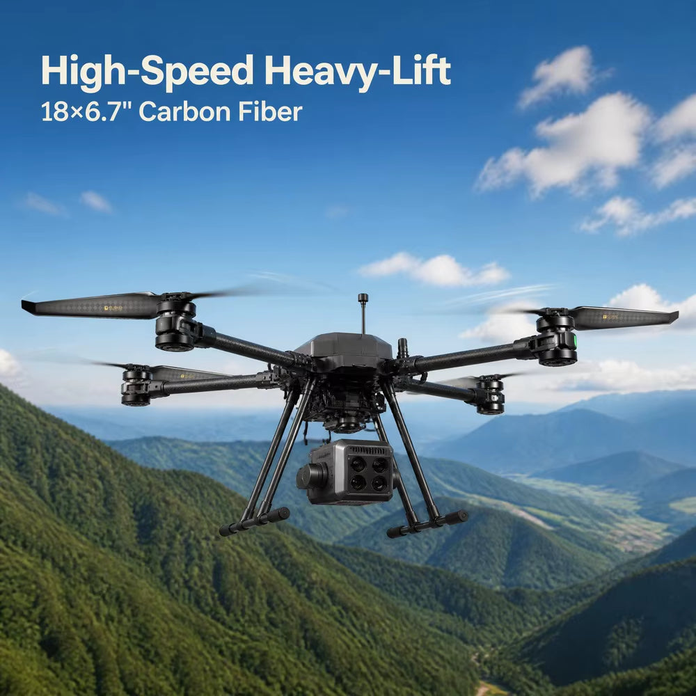 Hélice de fibra de carbono T-motor HEP-S 18x6.7 (18 pulgadas)