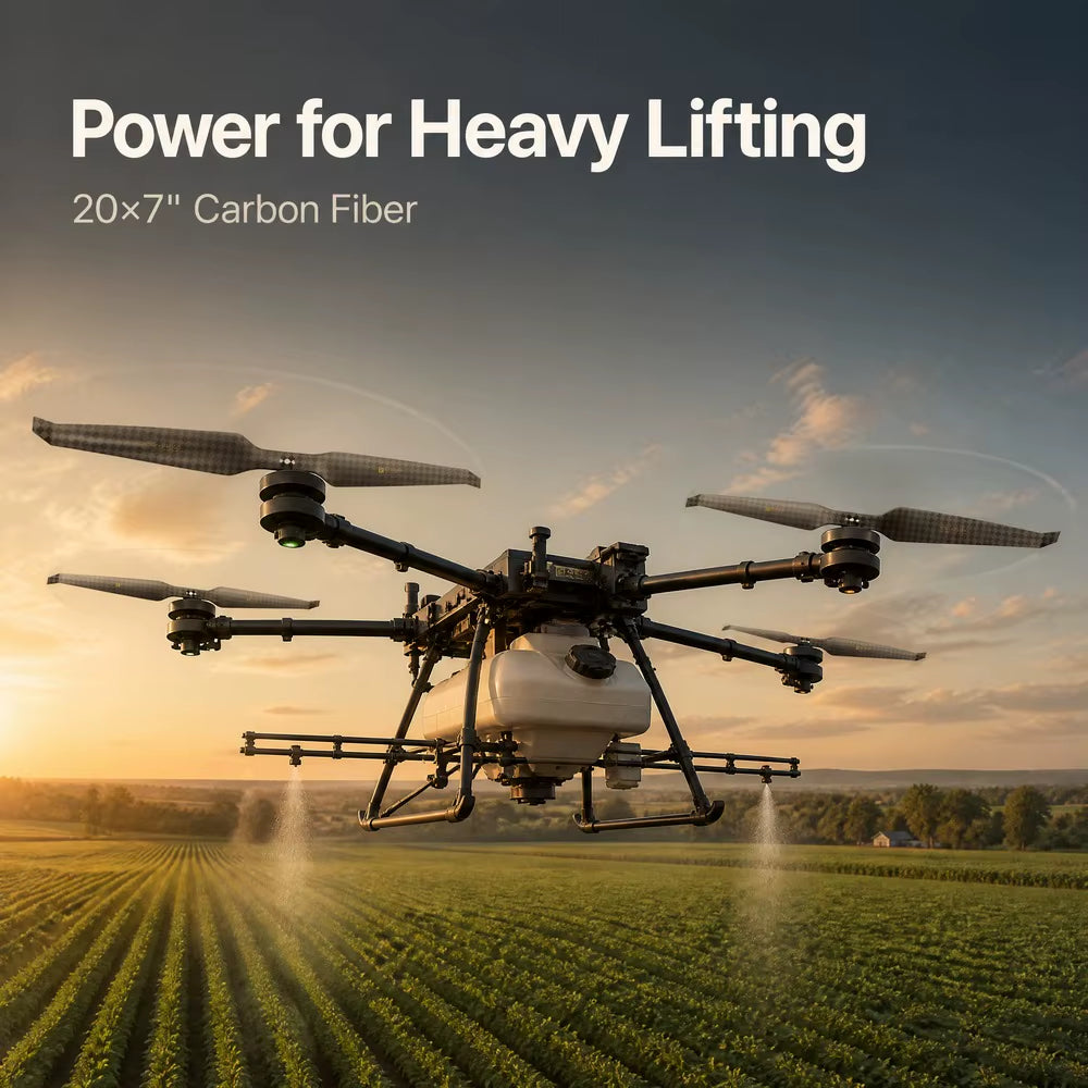 Hélice de fibra de carbono T-motor HEP-L 20x7 de 20 pulgadas