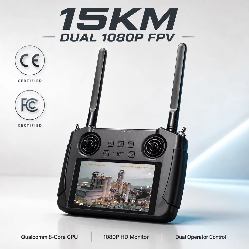 SIYI MK15 Enterprise-Grade Mini Drone Remote Controller