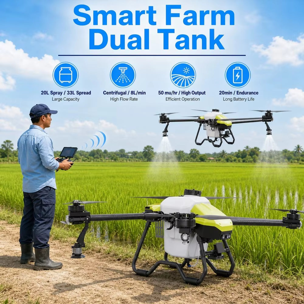 NV20 Heavy-Lift Agricultural Drone Airframe Kit