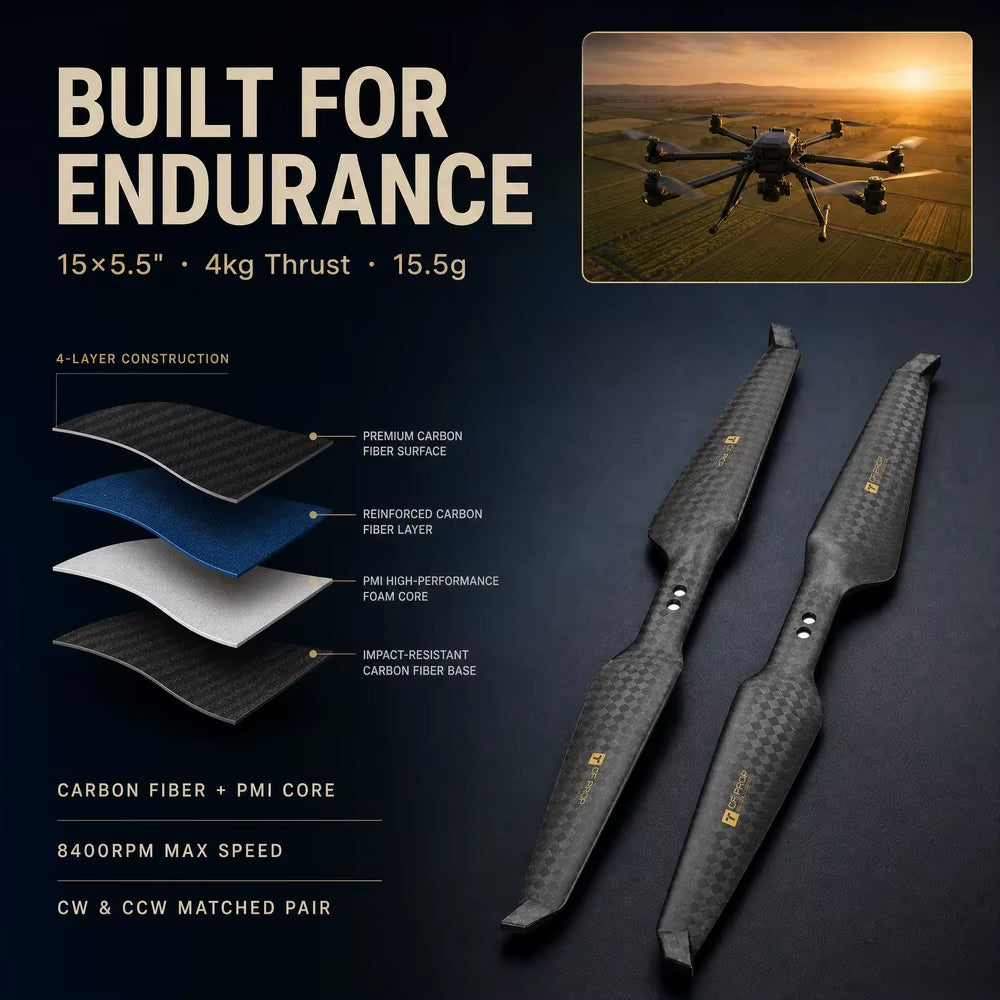 T-motor HEP-L 15x5.5 Carbon Fiber Propeller (15 inches)