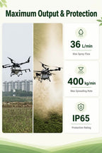 Dron agrícola de esparcimiento de fertilizante Z80