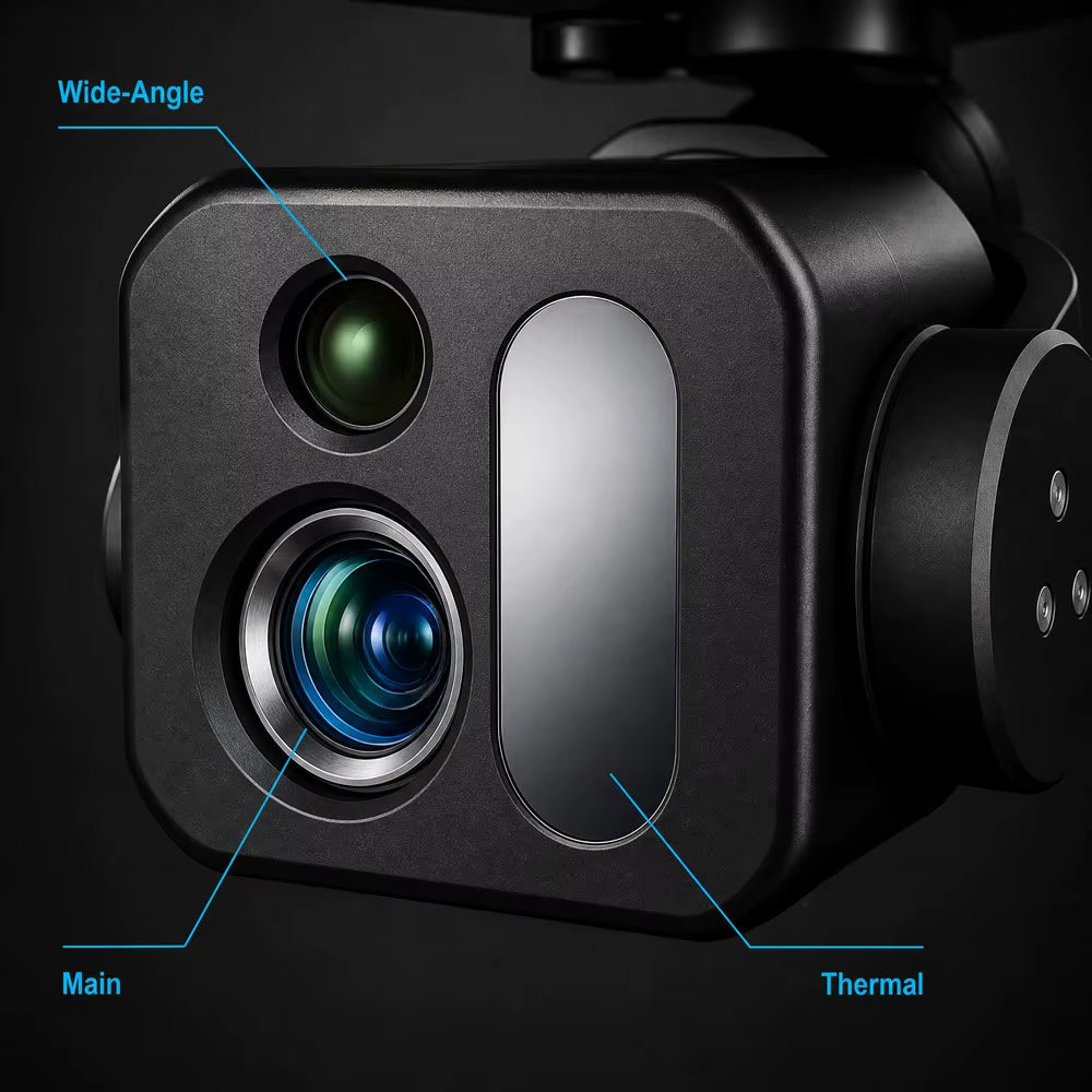 Mini Tri-Sensor Gimbal Pod 50MP Wide