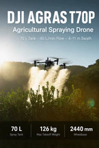 Agras T70P Agricultural Drone 50L Spray 100L Spread 70KG RTK GPS UAV
