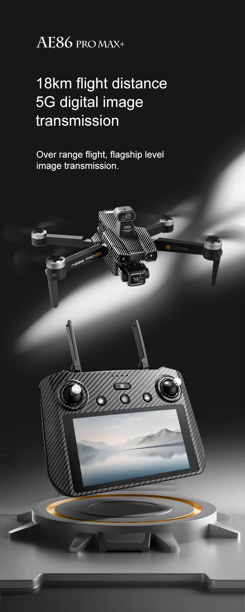 AE86 Pro Max Carbon Fiber Quadcopter
