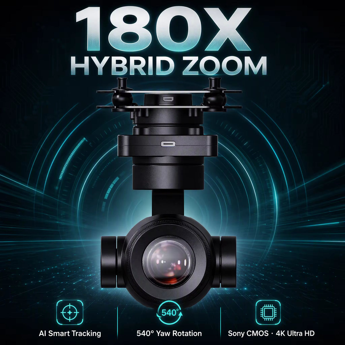 ZR30 4K 30X Hybrid Zoom Gimbal Camera