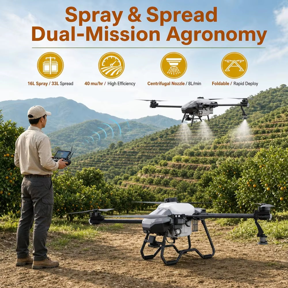 NV16 Agricultural UAS Airframe Kit 16L Capacity