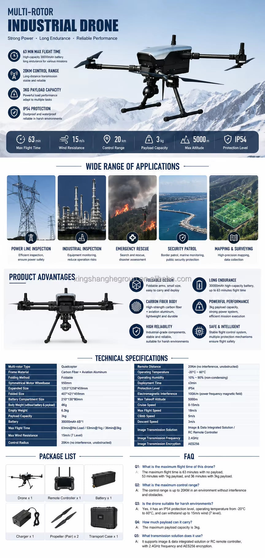 X3 Industrial Inspection Drone