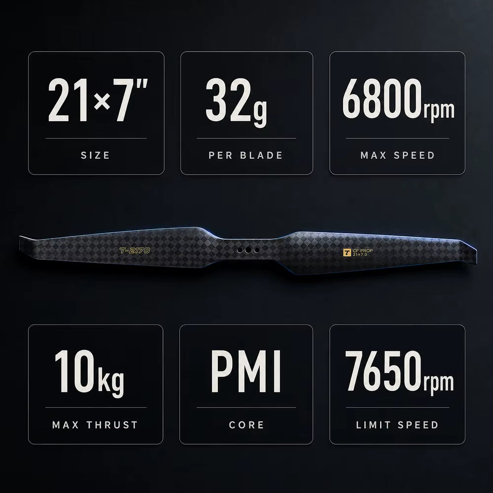 21-inch Heavy-Duty Carbon Fiber Drone Propeller