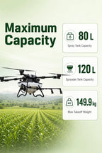Dron agrícola de esparcimiento de fertilizante Z80