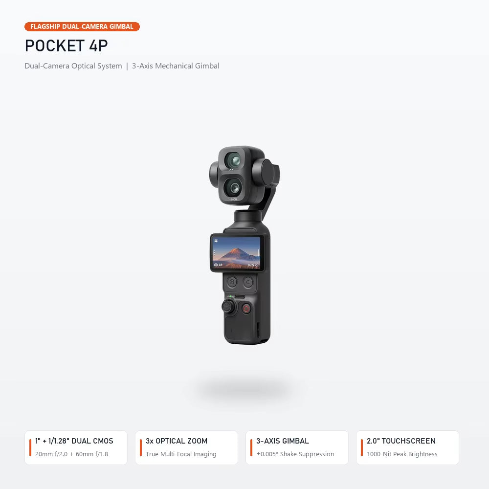Osmo Pocket 4P Dual Camera Pocket Gimbal Camera