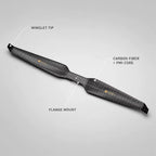 T-motor HEP-L 34x11.5 Carbon Fiber Propeller (34 inches)