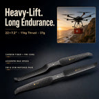 T-motor HEP-L 22x7.2 Carbon Fiber Propeller (22 inches)