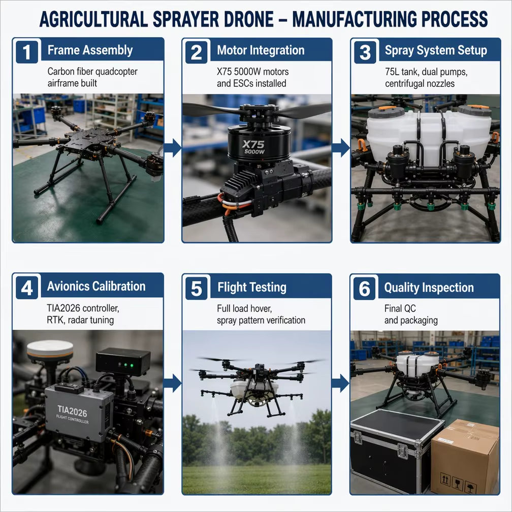 Dron de fumigación agrícola OPXGun 80L