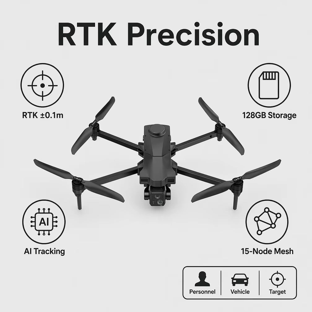 3T 45min 32km Range Enterprise UAS RTK