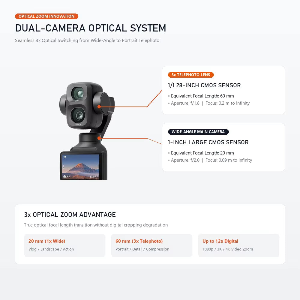 Osmo Pocket 4P Dual Camera Pocket Gimbal Camera