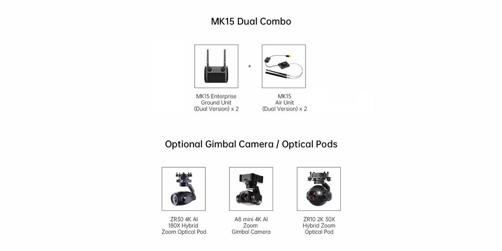 SIYI MK15 Enterprise-Grade Mini Drone Remote Controller