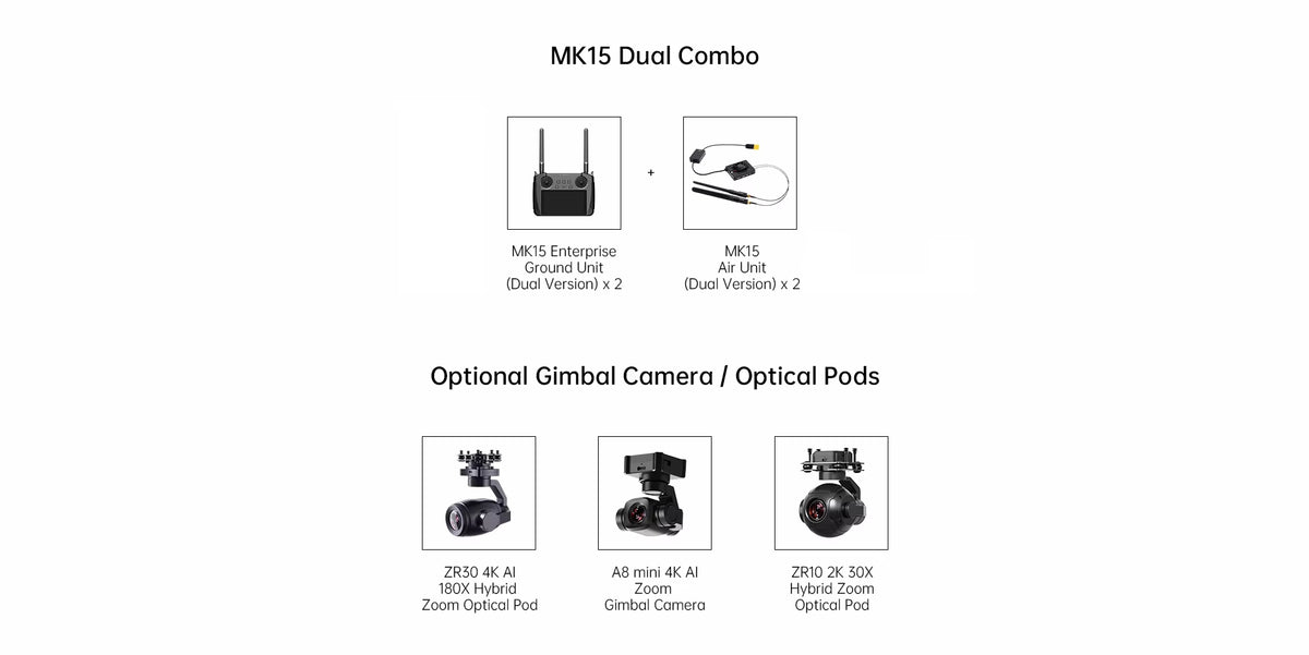 SIYI MK15 Enterprise-Grade Mini Drone Remote Controller